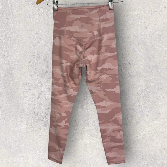 Athleta Elation Camo Pink Leggings Size‎ XXS 7/8 Length Yoga Run Fitness Pants - Picture 5 of 15